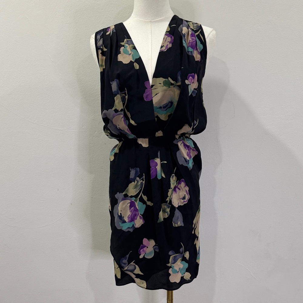 ✨ NWOT Amanda Uprichard 100% Silk Faux Wrap Dress | Small | Made in USA ✨